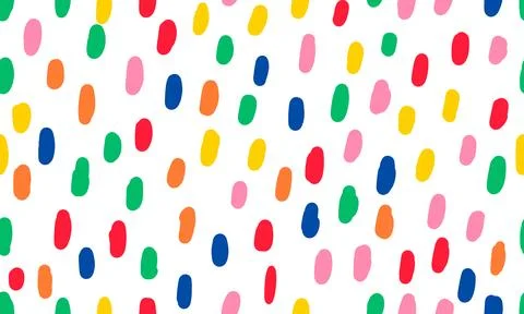Colorful simple seamless pattern with small black lines. Vector wallpaper w.. Illustrazione stock