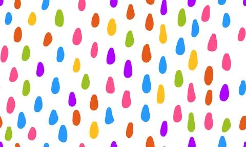 Colorful simple seamless pattern with small dashes on white background Illustrazione stock