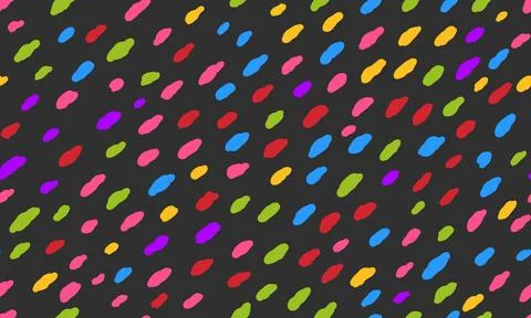 Colorful simple seamless pattern with small black lines. Vector wallpaper wit Stock Illustration