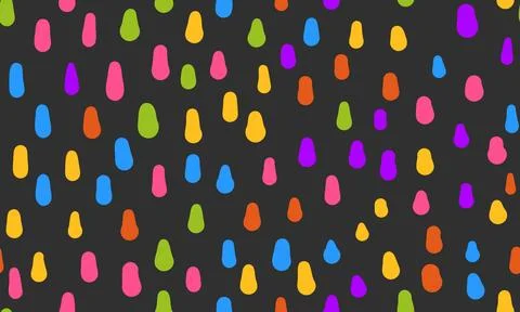 Colorful simple small dash background. Seamless vector pattern イラスト素材
