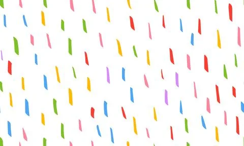 Colorful simple small dash background. Seamless vector pattern. Hand drawn no 스톡 일러스트