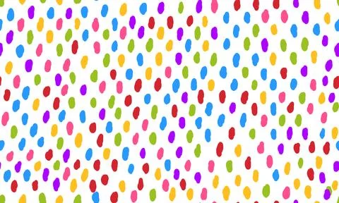 Colorful simple small dash background. Vector seamless pattern with spots tex Illustrazione stock