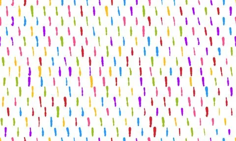 Colorful simple small dash seamless pattern on white background 스톡 일러스트