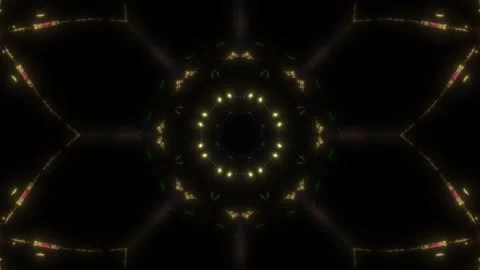 Colorful Singularity Kaleida VJ Background Seamless Loop Stock Footage 250363023
