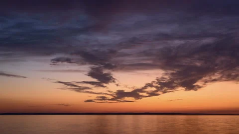 Colorful sky and clouds at sunset Stock Footage 158896858