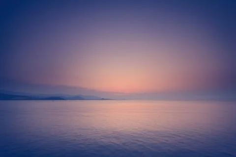 Colorful sky and dramatic clouds at twilight,vintage filter Stock Photos