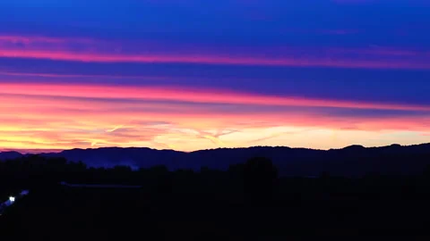 Colorful sky at sunset. Video stock 218611654