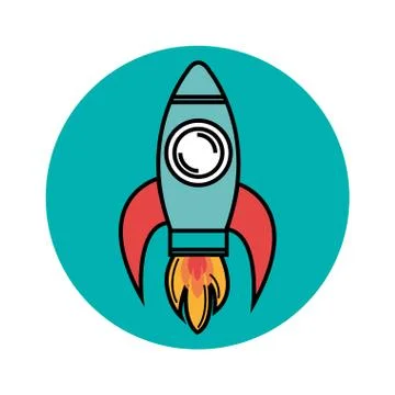 Colorful skyrocket design 스톡 일러스트
