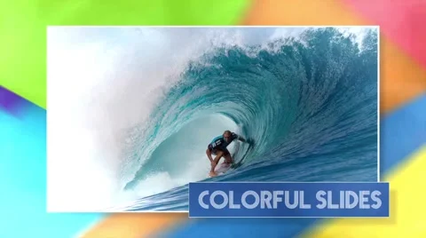 Colorful Slides - After Effects Template Stock After Effects