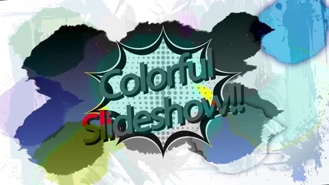 Colorful Slideshow Modèle After Effects