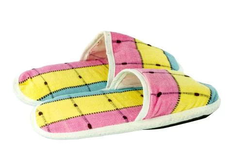 Colorful slippers isolate Stock-Fotos