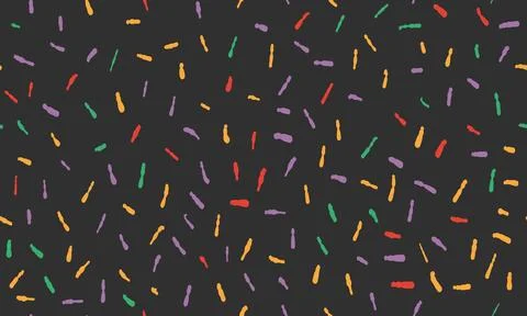 Colorful small dash background. Seamless vector pattern. Hand drawn noise t.. 스톡 일러스트