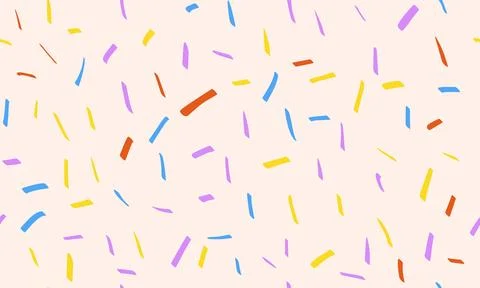 Colorful small dash seamless pattern. Hand drawn noise texture Illustrazione stock