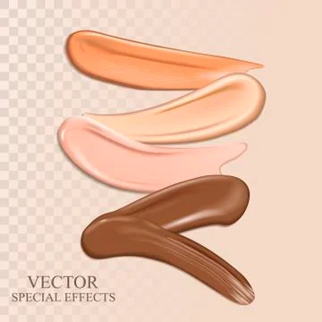 Colorful smear elements Stock Illustration