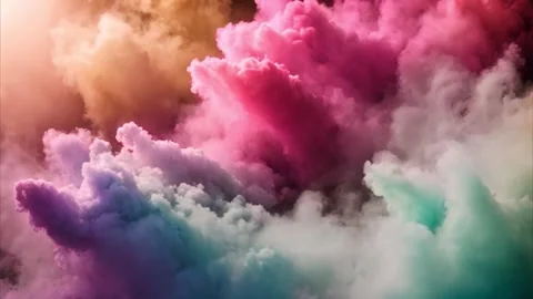 Colorful Smoke Clouds Stock Footage 284572702