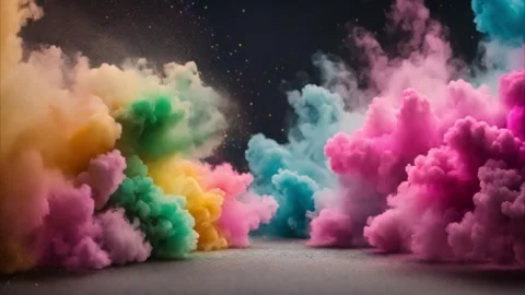 Colorful Smoke Clouds 動画素材 284572784