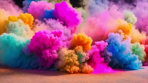 Colorful Smoke Explosion Vídeos de archivo 284572585