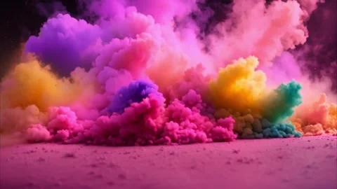 Colorful Smoke Explosion Vídeos de archivo 284572598