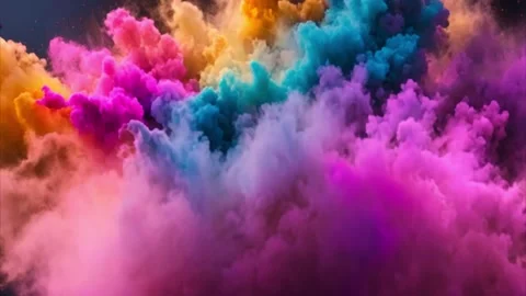 Colorful Smoke Explosion 動画素材 284572614