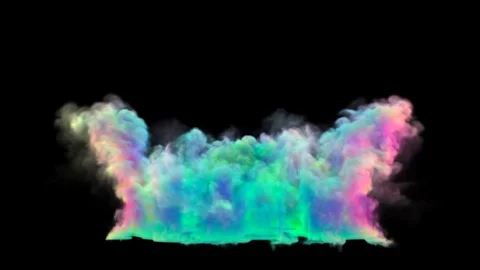 Colorful smoke Stock Footage 124989183