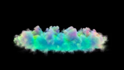 Colorful smoke Video stock 124993664
