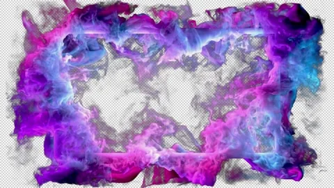 Colorful Smoke Frame Stock Footage 158333709