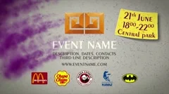 Colorful smoke promo event Stock After Effects