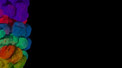 Colorful Smoke Transition Stock Footage 100537869