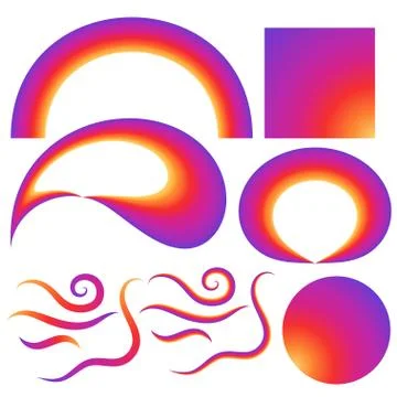 Colorful smooth gradient color Background Wallpaper design elements. Inspired by Stock Illustration