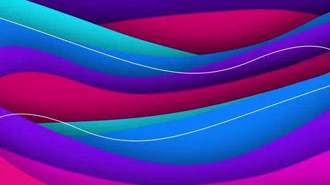 Colorful smooth lines animation background graphics Abstract infinite loop  Stock Footage 271511259