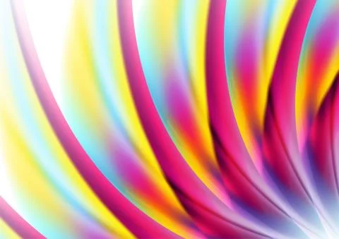 Colorful smooth wavy pattern abstract background Illustrazione stock