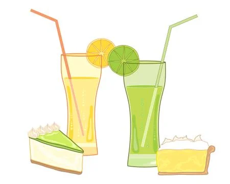 Colorful snacks Illustrazione stock