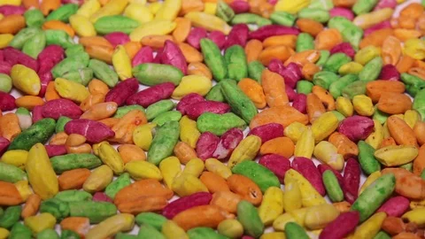 Colorful Snacks Rotation Stock Footage 101323581