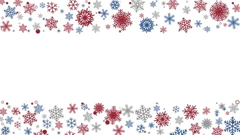 Colorful snowflake frame on white. Stock Footage 323918760