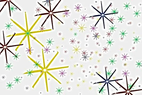 Colorful snowflakes Stock Illustration
