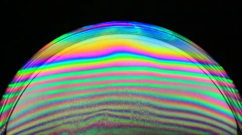 Colorful soap bubble surface texture macro Stock Footage 56750235