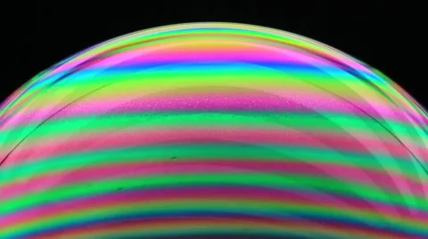 Colorful soap bubble surface texture macro Stock Footage 56750423