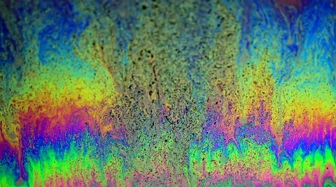 Colorful soap bubble surface texture macro Video stock 56750709