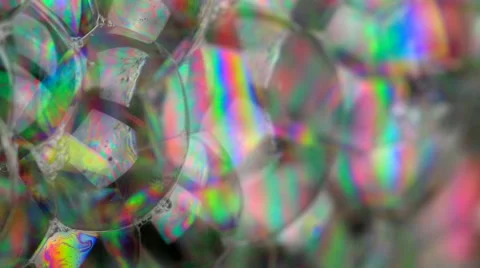 Colorful soap bubble surface texture macro Stock Footage 56750787