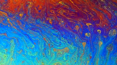 Colorful soap bubble surface texture macro Stock Footage 56752415