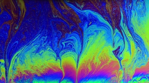 Colorful soap bubble surface texture macro Stock-Footage 56752921