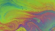 Colorful Soap Bubble Surface Texture Macro Stock Footage