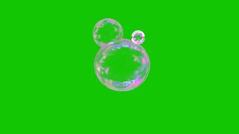 Colorful Soap Bubbles Floating and Popping Video stock 341541548
