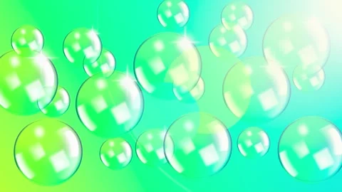 Colorful soap bubbles floating on a bright multi-colored background. Stock Footage 280492016