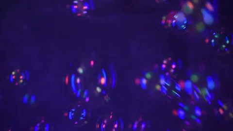Colorful soap bubbles Vidéo 127507648