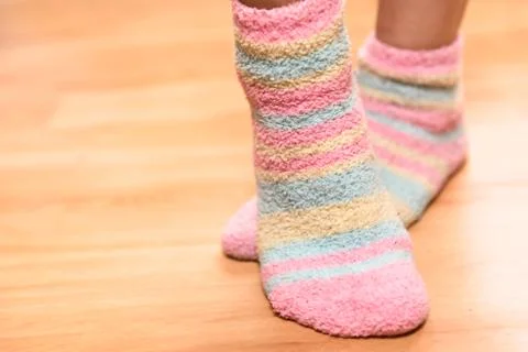 Colorful soft socks. Stock-Fotos
