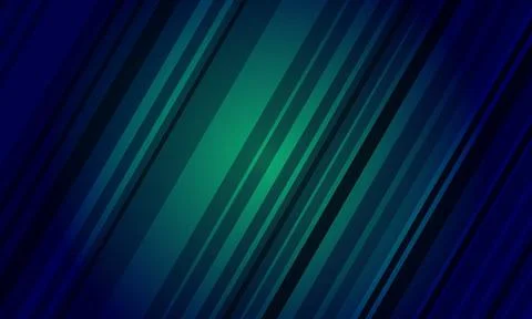 Colorful soft stripes lines pattern. dark green background. Stock Illustration