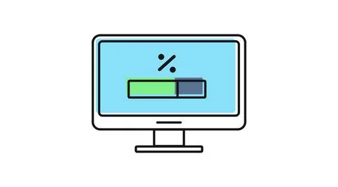 Colorful software update icon Stock Illustration