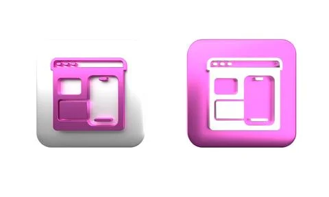 Colorful Software, web developer programming code icon isolated on white ba.. 写真素材