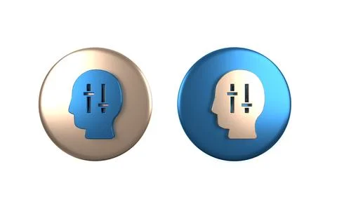 Colorful Solution to the problem in psychology icon isolated on white backg.. Stock Illustration